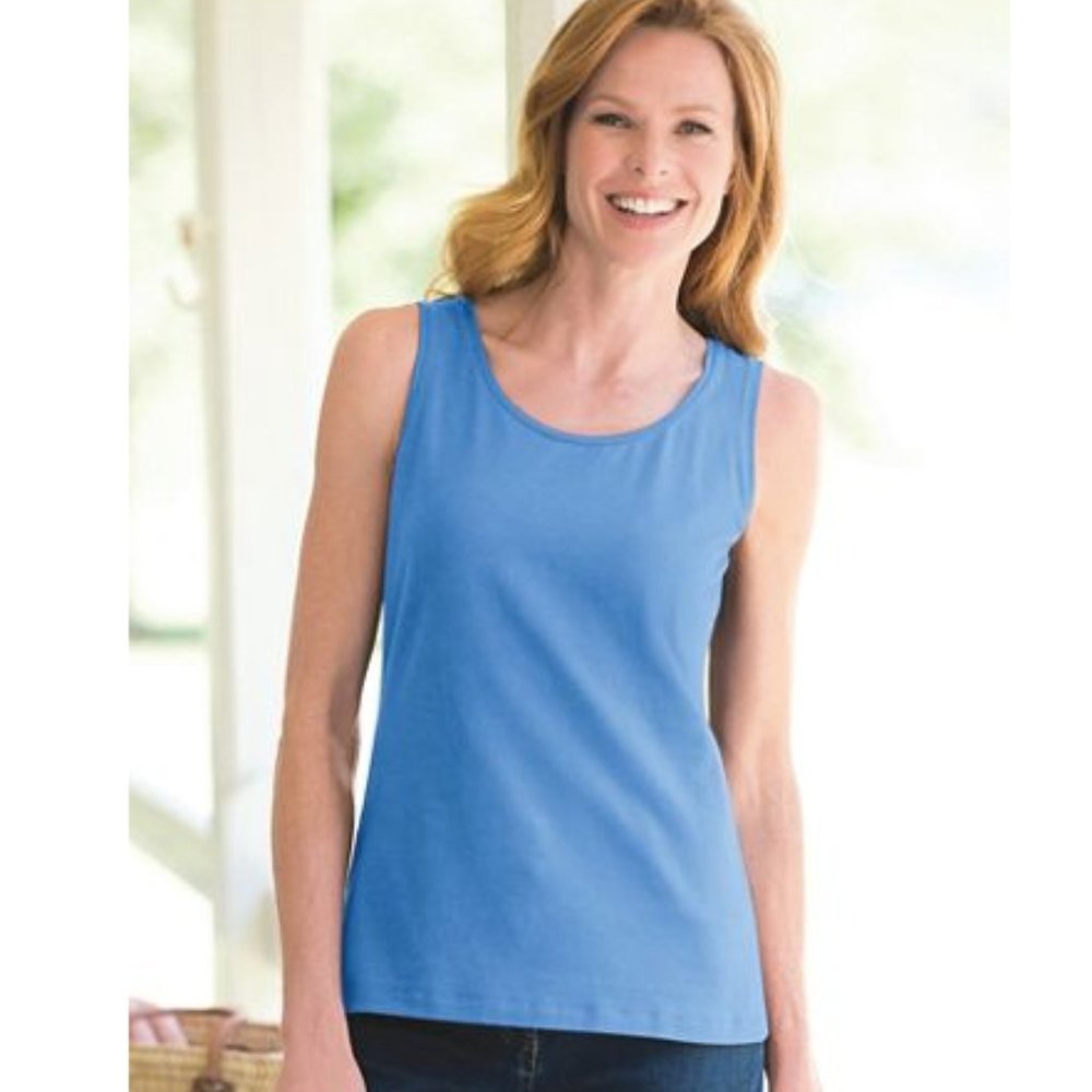 Appleseed's Prima Cotton Scoopneck Tank size 2X NEW